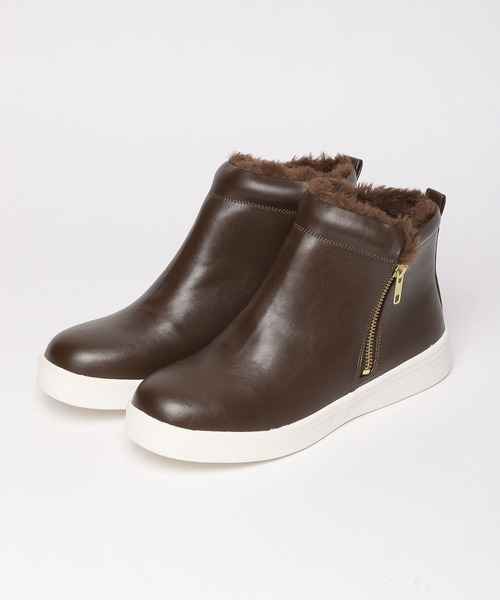 GLOBAL WORK(グローバルワーク)の「撥水保温中敷きブーツ/918339(ブーツ・レディース・ブラック/グレー/ライトグレー/ブラウン/グレー×ホワイト/ブラック×ブラック/ブラック×ベージュ/ダークブラウン・SMALL/MEDIUM/LARGE/X-LARGE)」の10枚目の写真