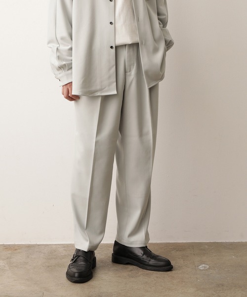 JUNRED(ジュンレッド)の「【Set Up対応】ストレッチソフトビエラワイドパンツ(その他パンツ・メンズ・ライトグレー/ダークブラウン/オフホワイト・S/M/L)」の5枚目の写真