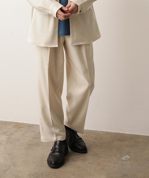 JUNRED(ジュンレッド)の「【Set Up対応】ストレッチソフトビエラワイドパンツ(その他パンツ・メンズ・ライトグレー/ダークブラウン/オフホワイト・S/M/L)」の6枚目の写真