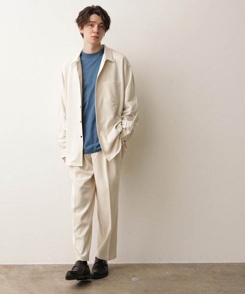 JUNRED(ジュンレッド)の「【Set Up対応】ストレッチソフトビエラワイドパンツ(その他パンツ・メンズ・ライトグレー/ダークブラウン/オフホワイト・S/M/L)」の13枚目の写真