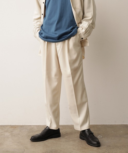 JUNRED(ジュンレッド)の「【Set Up対応】ストレッチソフトビエラワイドパンツ(その他パンツ・メンズ・ライトグレー/ダークブラウン/オフホワイト・S/M/L)」の14枚目の写真