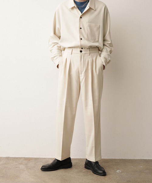 JUNRED(ジュンレッド)の「【Set Up対応】ストレッチソフトビエラワイドパンツ(その他パンツ・メンズ・ライトグレー/ダークブラウン/オフホワイト・S/M/L)」の17枚目の写真