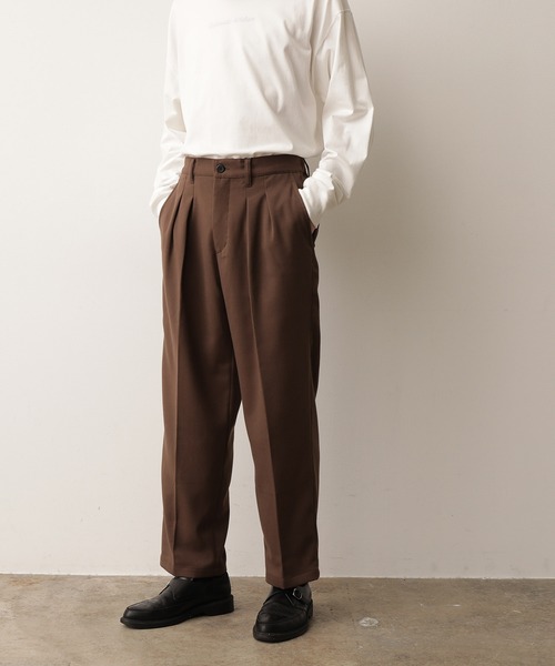 JUNRED(ジュンレッド)の「【Set Up対応】ストレッチソフトビエラワイドパンツ(その他パンツ・メンズ・ライトグレー/ダークブラウン/オフホワイト・S/M/L)」の20枚目の写真