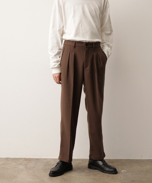 JUNRED(ジュンレッド)の「【Set Up対応】ストレッチソフトビエラワイドパンツ(その他パンツ・メンズ・ライトグレー/ダークブラウン/オフホワイト・S/M/L)」の10枚目の写真