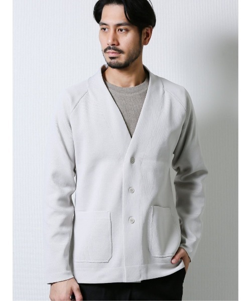 セール タカキューメンズ Taka Q Men Air Knit エアーニット ノーカラーカーディガン カーディガン ボレロ Taka Q タカキュー のファッション通販 Zozotown