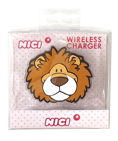 NICI/ワイヤレスチャージャー ライオン（スマホグッズ）｜nici