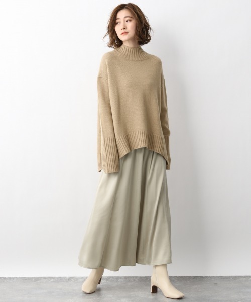 A part by（アパートバイ）の「キュプライージーマキシスカート　924579（スカート・レディース・ライトベージュ/ブラウン系その他2/パープル系その他2/チャコールグレー・FREE）」の8枚目の写真