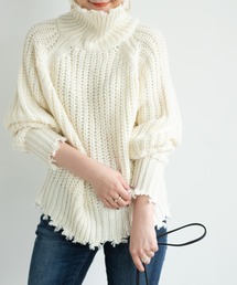 yukichi. | crush offturtle youth knit / yukichi.(ニット/セーター)