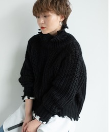 yukichi. | crush offturtle youth knit / yukichi.(ニット/セーター)