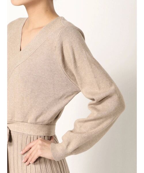 dazzlin（ダズリン）の「カシュクールニットワンピース（ワンピース・レディース・ブラック/ベージュ/ブラウン・FREE）」の19枚目の写真