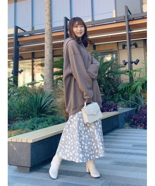 rienda - ❤️【送料込】バックロゴスウェットワンピース rienda バックロゴスウェットワンピース-R（パーカー）｜rienda
