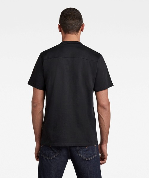 G-STAR（ジースター）の「MERCERIZED C&S LOOSE T-SHIRT（Tシャツ/カットソー・メンズ・ダークオリーブ/ダークブラック/ホワイト系その他・SMALL/MEDIUM/LARGE/X-LARGE/X-SMALL/XX-SMALL）」の8枚目の写真