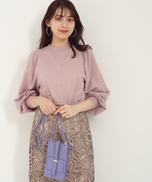 トップスボリューム袖ニット ニット セーター Mystrada マイストラーダ のファッション トップスボリューム袖ニット ニット セーター Mystrada マイストラーダ のファッション