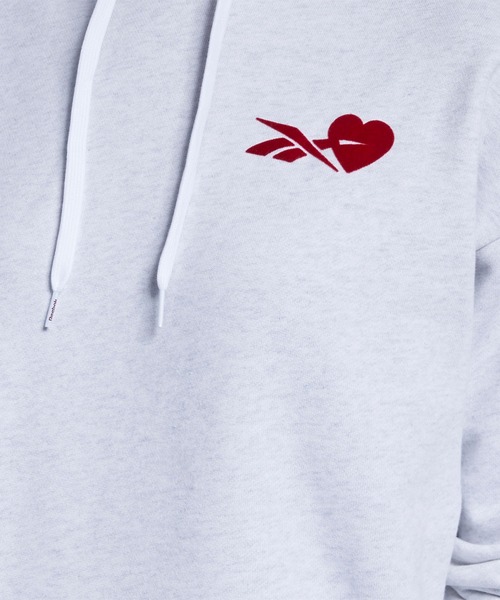 Reebok（リーボック）の「CL VALENTINES DAY HOODIE（パーカー・レディース・ホワイト/ブラック・SMALL/MEDIUM/LARGE/X-LARGE）」の5枚目の写真