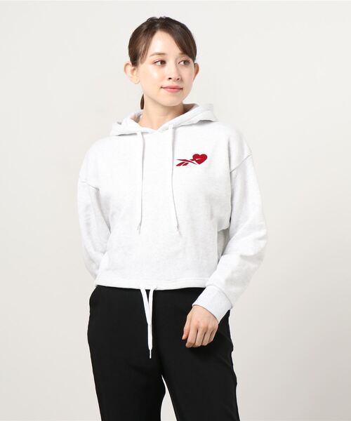 Reebok（リーボック）の「CL VALENTINES DAY HOODIE（パーカー・レディース・ホワイト/ブラック・SMALL/MEDIUM/LARGE/X-LARGE）」の12枚目の写真