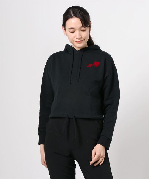 Reebok（リーボック）の「CL VALENTINES DAY HOODIE（パーカー・レディース・ホワイト/ブラック・SMALL/MEDIUM/LARGE/X-LARGE）」の13枚目の写真