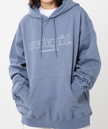 【 mahagrid 】 マハグリッド 正規品 裏起毛 パーカー ブルー XL mahagrid｜マハグリッド（メンズ）のパーカー（ブルー・ネイビー/青色
