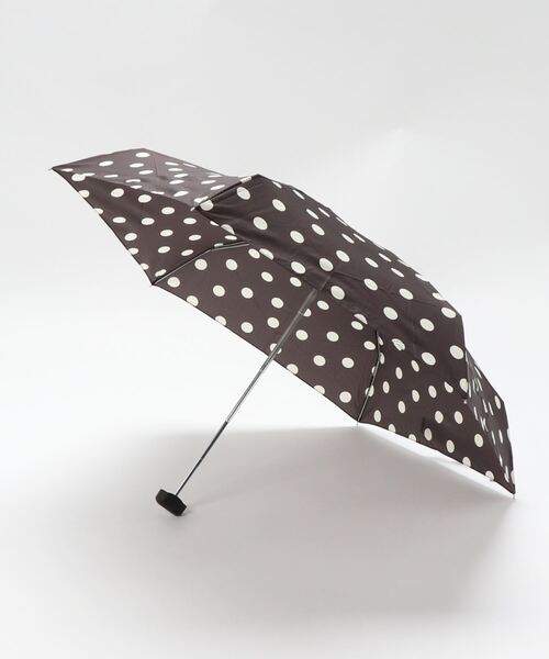 LOWRYS FARM（ローリーズファーム）の「ドットミニカサ　936839（折りたたみ傘・レディース・ブラック/アイボリー・FREE）」の2枚目の写真