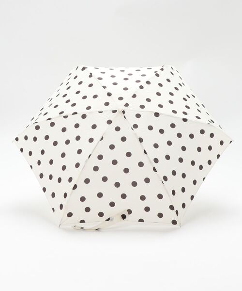 LOWRYS FARM（ローリーズファーム）の「ドットミニカサ　936839（折りたたみ傘・レディース・ブラック/アイボリー・FREE）」の3枚目の写真