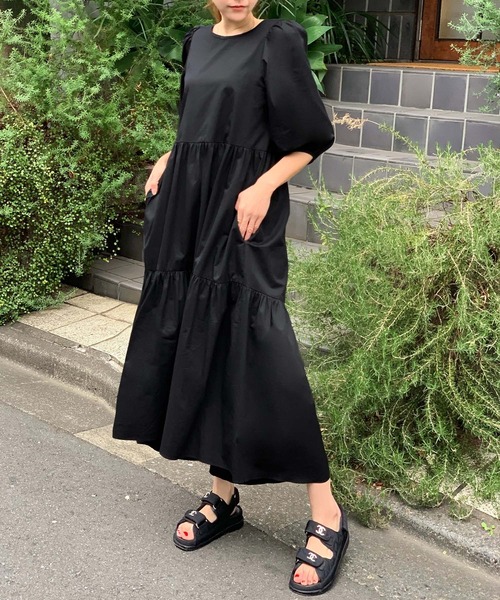 eflaコットンティアードボリュームワンピース （efla(エフラ)公式通販  