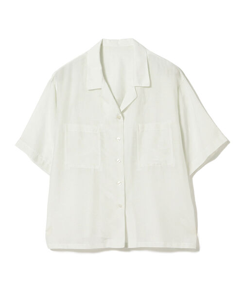 Ray BEAMS(レイビームス)の「Ray BEAMS / コットン シルク シアー オープンカラー シャツ(シャツ/ブラウス・レディース・オフホワイト/ミント/ラベンダー・ONE SIZE)」の7枚目の写真