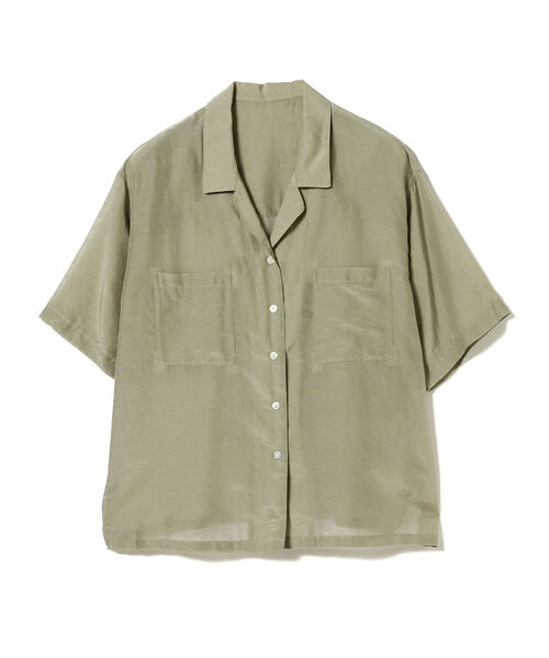 Ray BEAMS(レイビームス)の「Ray BEAMS / コットン シルク シアー オープンカラー シャツ(シャツ/ブラウス・レディース・オフホワイト/ミント/ラベンダー・ONE SIZE)」の14枚目の写真