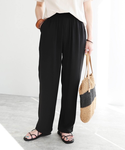 reca(レカ)の「ウエストフリルテーパードパンツ(その他パンツ・レディース・ピンク/ブラック/ブルー系その他・FREE)」の2枚目の写真