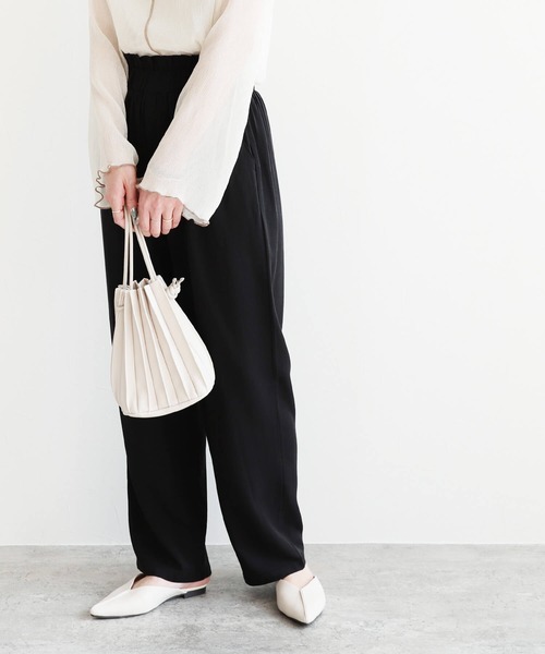 reca(レカ)の「ウエストフリルテーパードパンツ(その他パンツ・レディース・ピンク/ブラック/ブルー系その他・FREE)」の10枚目の写真