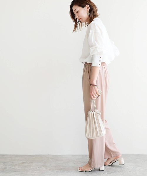 reca(レカ)の「ウエストフリルテーパードパンツ(その他パンツ・レディース・ピンク/ブラック/ブルー系その他・FREE)」の14枚目の写真