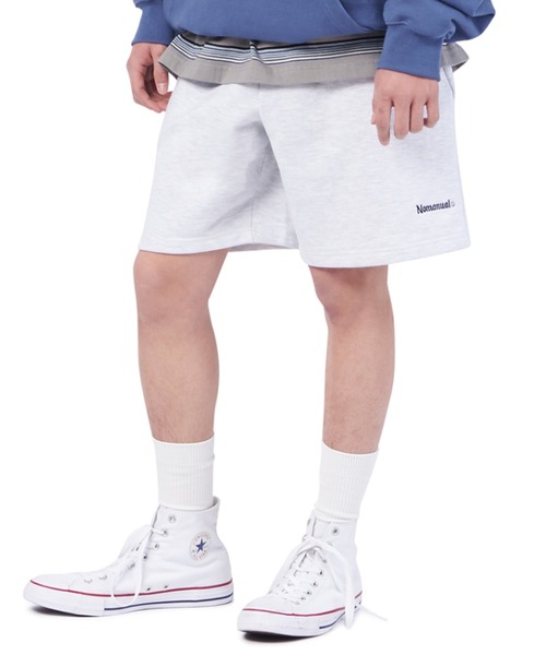 【NOMANUAL】G.L SWEAT SHORTS / ノーマニュアルG.L ロゴ スウェット ショートパンツ セットアップ