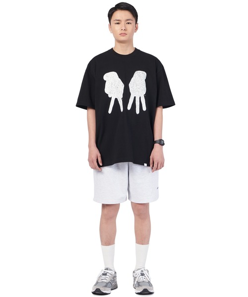 NOMANUAL(NOMANUAL)の「【NOMANUAL】G.L SWEAT SHORTS / ノーマニュアル G.L ロゴ スウェット ショートパンツ セットアップ(スウェットパンツ・メンズ・ブラック/ホワイト・MEDIUM/LARGE/SMALL)」の13枚目の写真