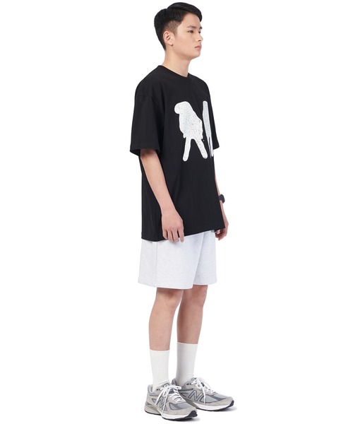 NOMANUAL(NOMANUAL)の「【NOMANUAL】G.L SWEAT SHORTS / ノーマニュアル G.L ロゴ スウェット ショートパンツ セットアップ(スウェットパンツ・メンズ・ブラック/ホワイト・MEDIUM/LARGE/SMALL)」の14枚目の写真