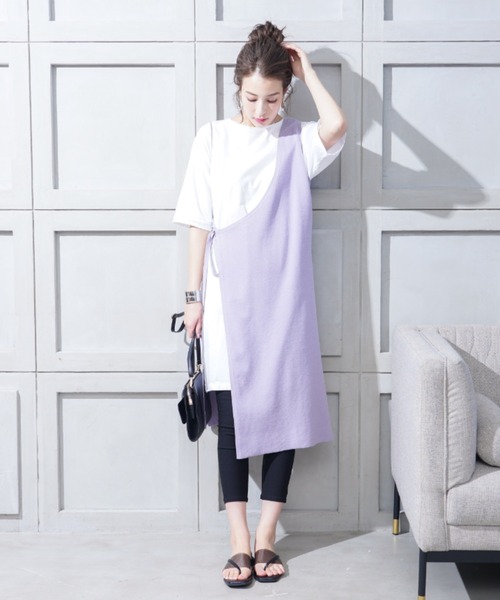 VIVIAN（ヴィヴィアン）の「スクエアトゥクリアバンドトングフラットサンダル（サンダル・レディース・ブラック/グリーン/アイボリー/パイソン・S/M/L/LL）」の12枚目の写真