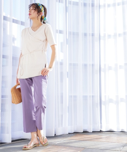 VIVIAN（ヴィヴィアン）の「スクエアトゥクリアバンドトングフラットサンダル（サンダル・レディース・ブラック/グリーン/アイボリー/パイソン・S/M/L/LL）」の8枚目の写真