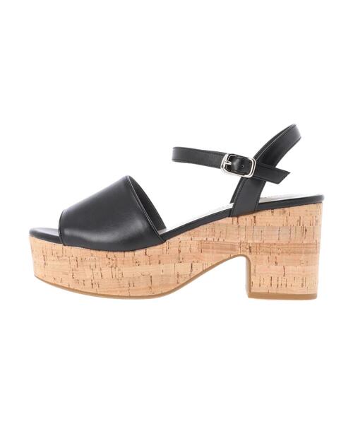 earth music&ecology（アースミュージックアンドエコロジー）の「ORiental Traffic コルクウェッジサンダル ＊（サンダル・レディース・ブラック/アイボリー・SMALL/MEDIUM/LARGE）」の20枚目の写真