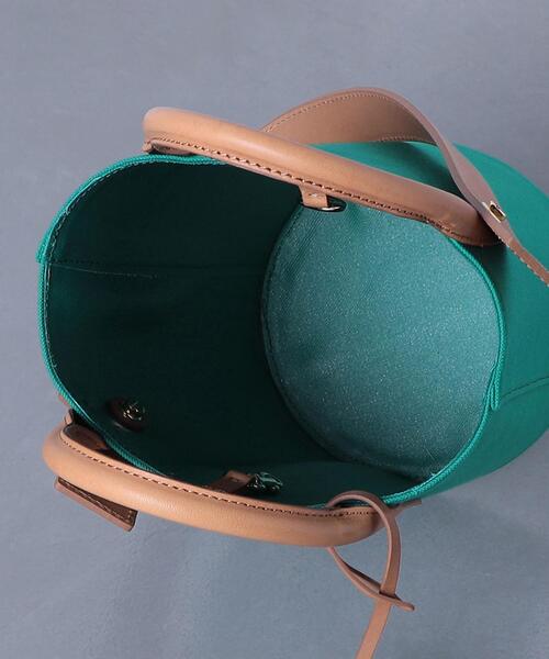 MARY AL TERNA◇BOW CO/P トートバッグS/キャンバス/グリーン MARY AL TERNA◇BOW CO/P トートバッグS/キャンバス/グリーン
