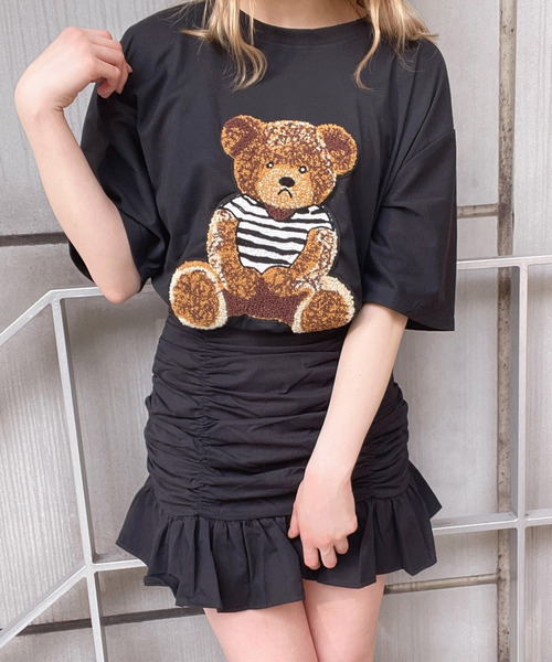 Crea titty&Co. PETIT（クレアティティーアンドコープチ）の「【Crea titty&Co.PETIT】Crea フリルミニスカート（スカート・レディース・オフホワイト/ブラック・SMALL/MEDIUM）」の8枚目の写真