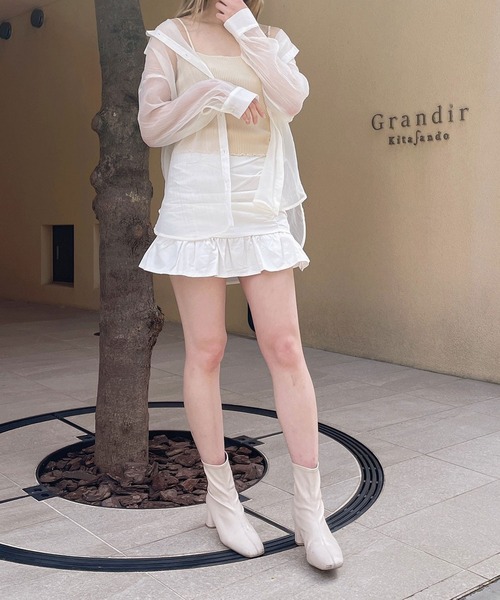 Crea titty&Co. PETIT（クレアティティーアンドコープチ）の「【Crea titty&Co.PETIT】Crea フリルミニスカート（スカート・レディース・オフホワイト/ブラック・SMALL/MEDIUM）」の12枚目の写真