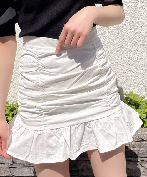 Crea titty&Co. PETIT（クレアティティーアンドコープチ）の「【Crea titty&Co.PETIT】Crea フリルミニスカート（スカート・レディース・オフホワイト/ブラック・SMALL/MEDIUM）」の21枚目の写真