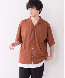 OUTDOOR PRODUCTS（アウトドアプロダクツ）の「【OUTDOOR PRODUCTS】吸水速乾 UVカット 形態安定 2WAYストレッチ オープンカラーシャツ（シャツ/ブラウス・メンズ）」
