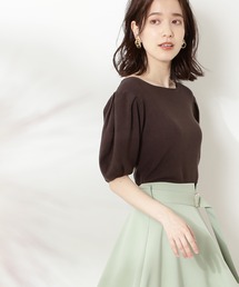 N.（N. Natural Beauty Basic） | タックスリーブコンパクトニット(ニット/セーター)