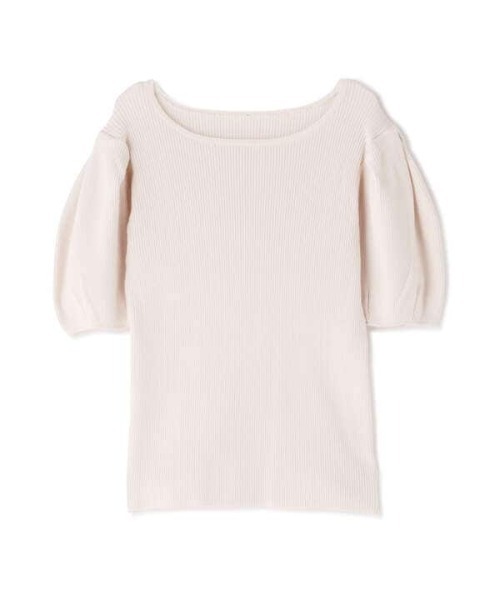 N.（N. Natural Beauty Basic）（エヌエヌナチュラルビューティーベーシック）の「タックスリーブコンパクトニット（ニット/セーター・レディース・ホワイト/ブラウン/レッド・MEDIUM）」の16枚目の写真