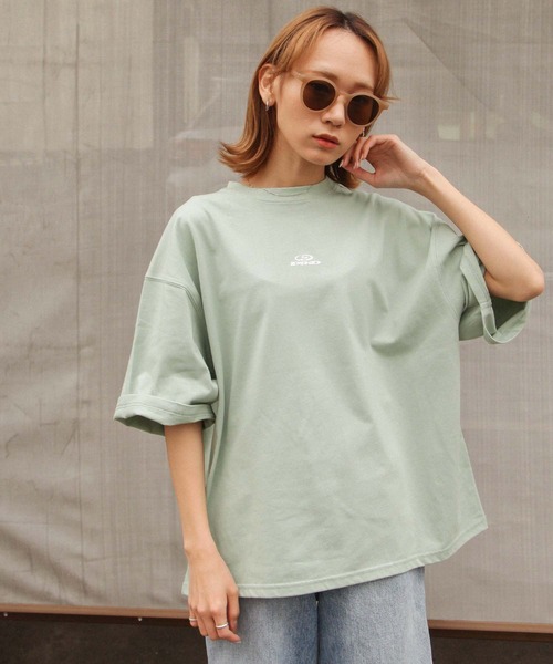 Piko（ピコ）の「【別注】【PIKO】 古着風 トロピカル ガール イージーケア 高密度ビッグシルエット アニメチックイラストTシャツ（Tシャツ/カットソー・メンズ・ホワイト/ブラック/ベージュ/ネイビー/ピンク/ブルー/グリーン・MEDIUM/LARGE）」の14枚目の写真