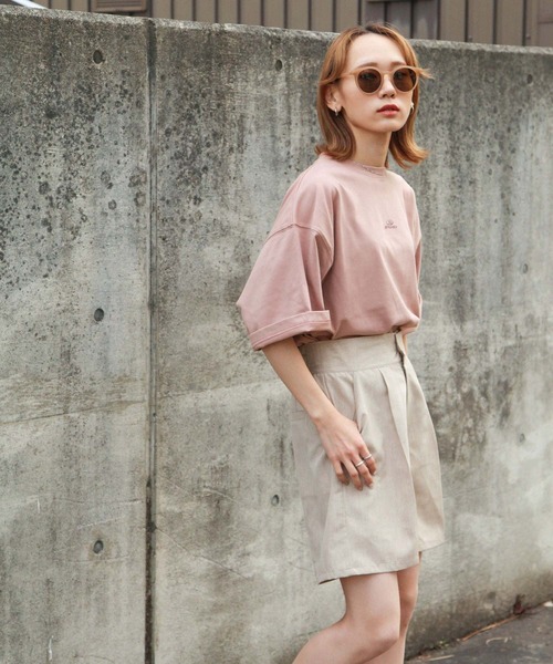 Piko（ピコ）の「【別注】【PIKO】 古着風 トロピカル ガール イージーケア 高密度ビッグシルエット アニメチックイラストTシャツ（Tシャツ/カットソー・メンズ・ホワイト/ブラック/ベージュ/ネイビー/ピンク/ブルー/グリーン・MEDIUM/LARGE）」の16枚目の写真