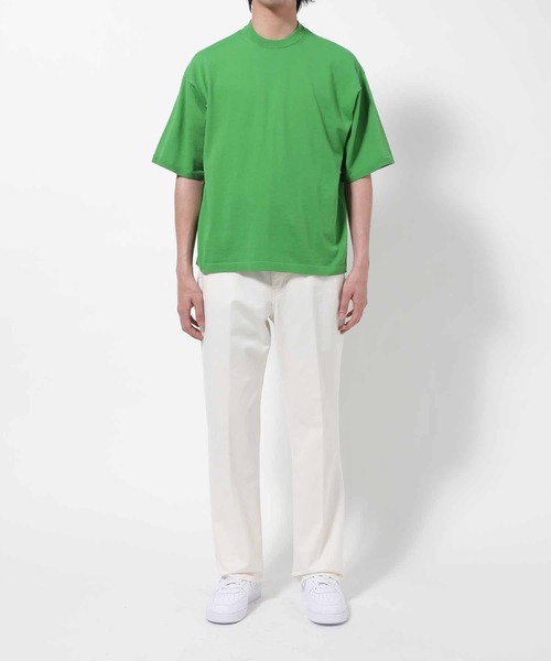 ADAM ET ROPE'（アダムエロペ）の「ライトオンス デニムスラックス/UNISEX（スラックス・メンズ・ホワイト/ネイビー系・S/M/L/XL）」の9枚目の写真