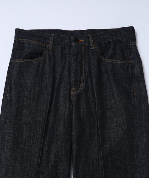 ADAM ET ROPE'（アダムエロペ）の「ライトオンス デニムスラックス/UNISEX（スラックス・メンズ・ホワイト/ネイビー系・S/M/L/XL）」の10枚目の写真