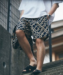 JOURNAL STANDARD | 【シャツ+ショーツ+巾着袋の3点セット】ホームウェア SUMMER セットアップ/部屋着/ワンマイル/オーバーサイズ/バンドカラー半袖シャツ/バギーショーツ/[10色展開/総柄/ウォールペイント/無地][ユニセックス対応](シャツ/ブラウス)