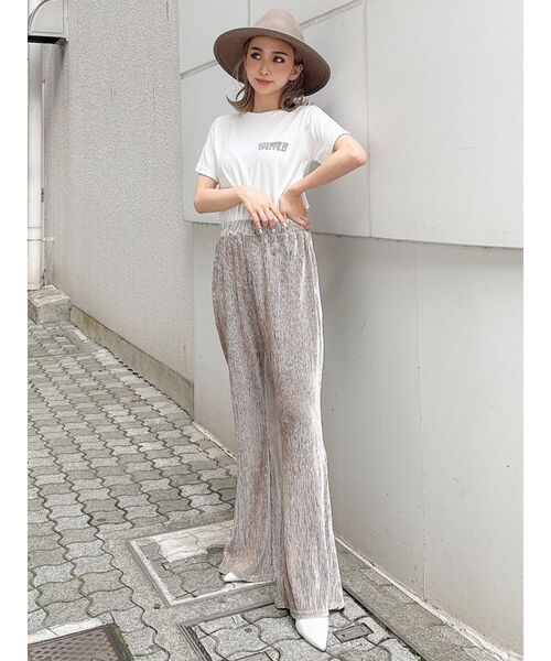 GYDA（ジェイダ）の「SAUCYショートTシャツ（Tシャツ/カットソー・レディース・ブラック/ベージュ/ブラウン/オフホワイト・FREE）」の13枚目の写真