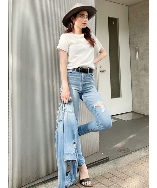 GYDA（ジェイダ）の「SAUCYショートTシャツ（Tシャツ/カットソー・レディース・ブラック/ベージュ/ブラウン/オフホワイト・FREE）」の15枚目の写真