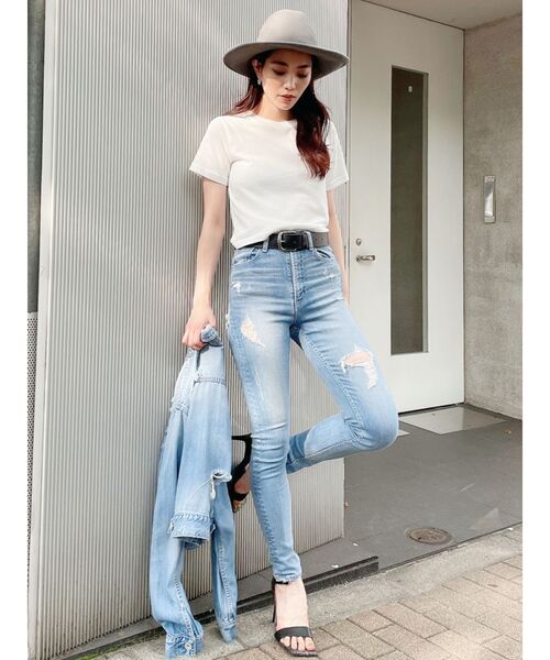 GYDA（ジェイダ）の「SAUCYショートTシャツ（Tシャツ/カットソー・レディース・ブラック/ベージュ/ブラウン/オフホワイト・FREE）」の17枚目の写真